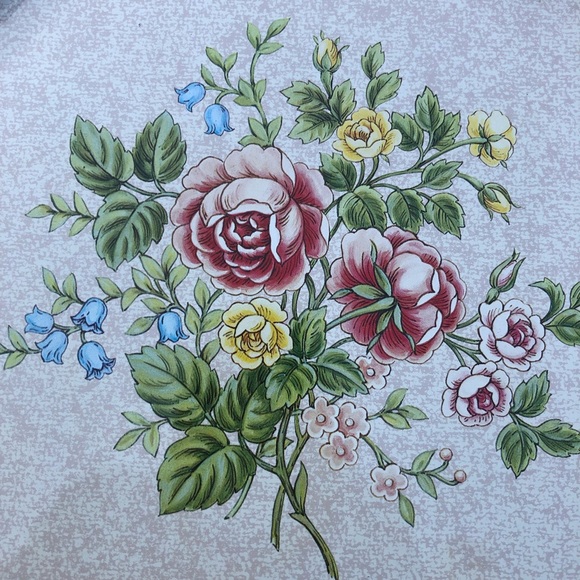 Vintage Avon Floral Metal Tray - Made in England - Picture 2 of 11